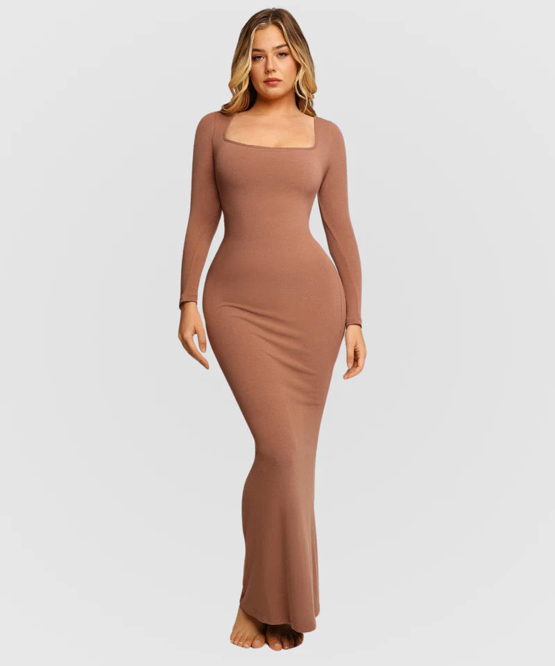 Robe longue manche longue Maalm Beauty