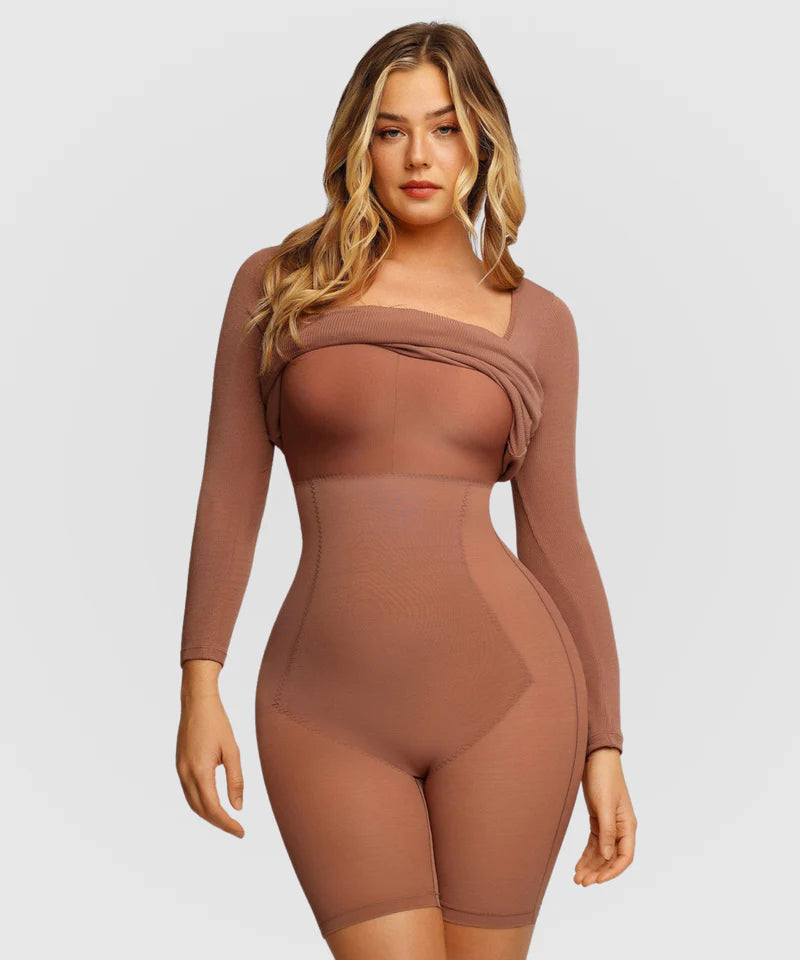 Robe longue manche longue Maalm Beauty